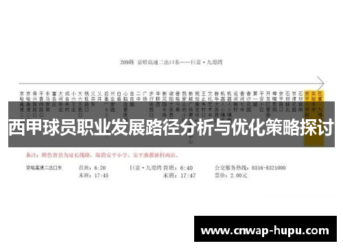 西甲球员职业发展路径分析与优化策略探讨